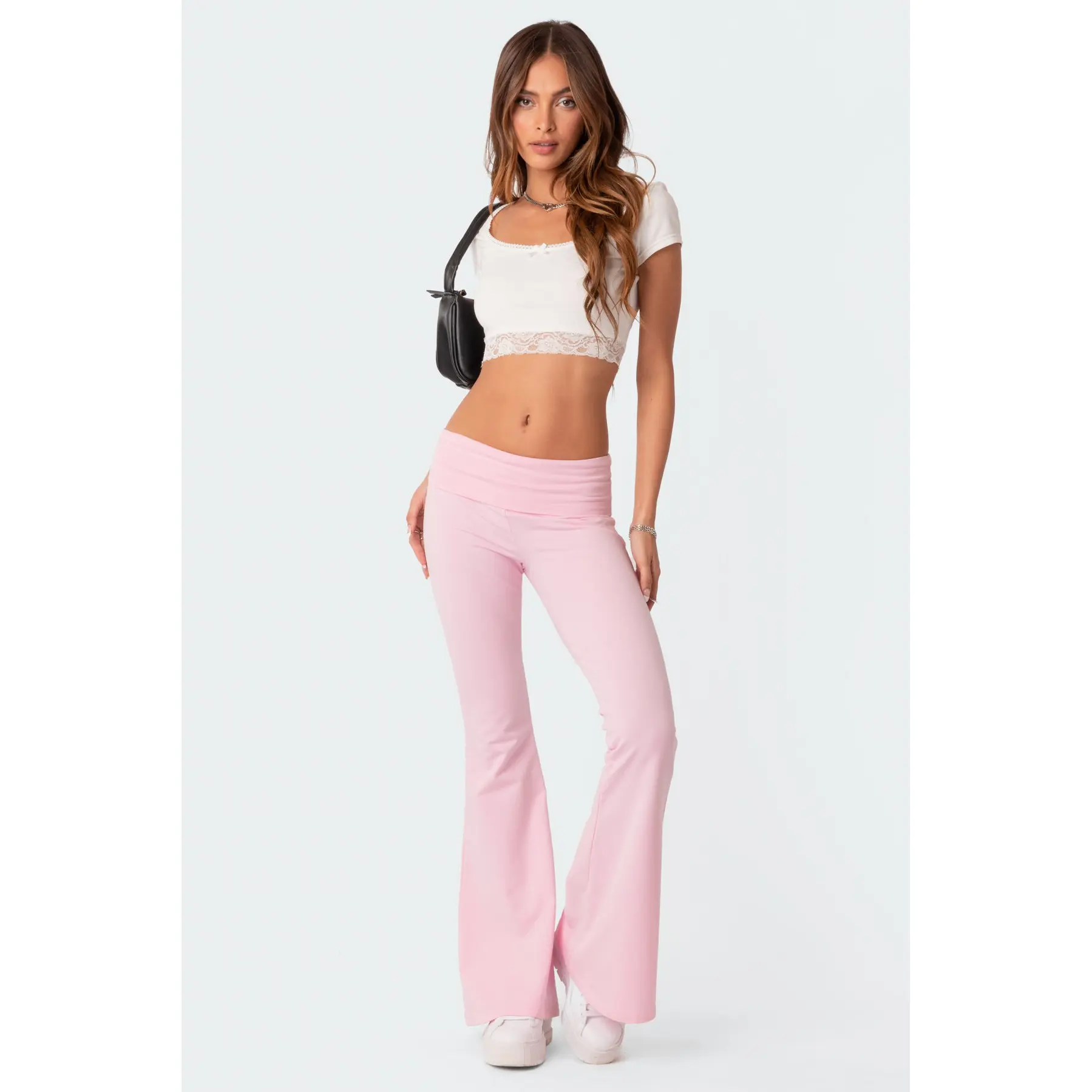 Naomi Foldover Flared Leggings Naomi Foldover Flared Leggings