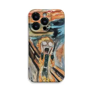 Zenitsu Frighten Liquid Silicone Case for iPhone 11-16 Pro Max, Full-Print Anime Design, Fade-Resistant & Shockproof | Perfect for Kimetsu Fans