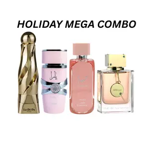 Holiday Mega Combo for Women Armaf CDN 3.6fl.oz, LA-Di-Da Women 3.4fl.oz, Hayati Florance 3.4fl.oz and Yara Pink 3.4fl.oz EDP