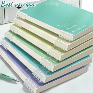 Aesthetic Pastel Notebook with Loose Leaf Binding, Designed for Clean Note Organization, Available in A5 and B5 Sizes, Smooth Writing Paper Supports Pens and Highlighters, Perfect for StudyTok, Journaling and Minimal Desk Style, Loose Leaf Notepad