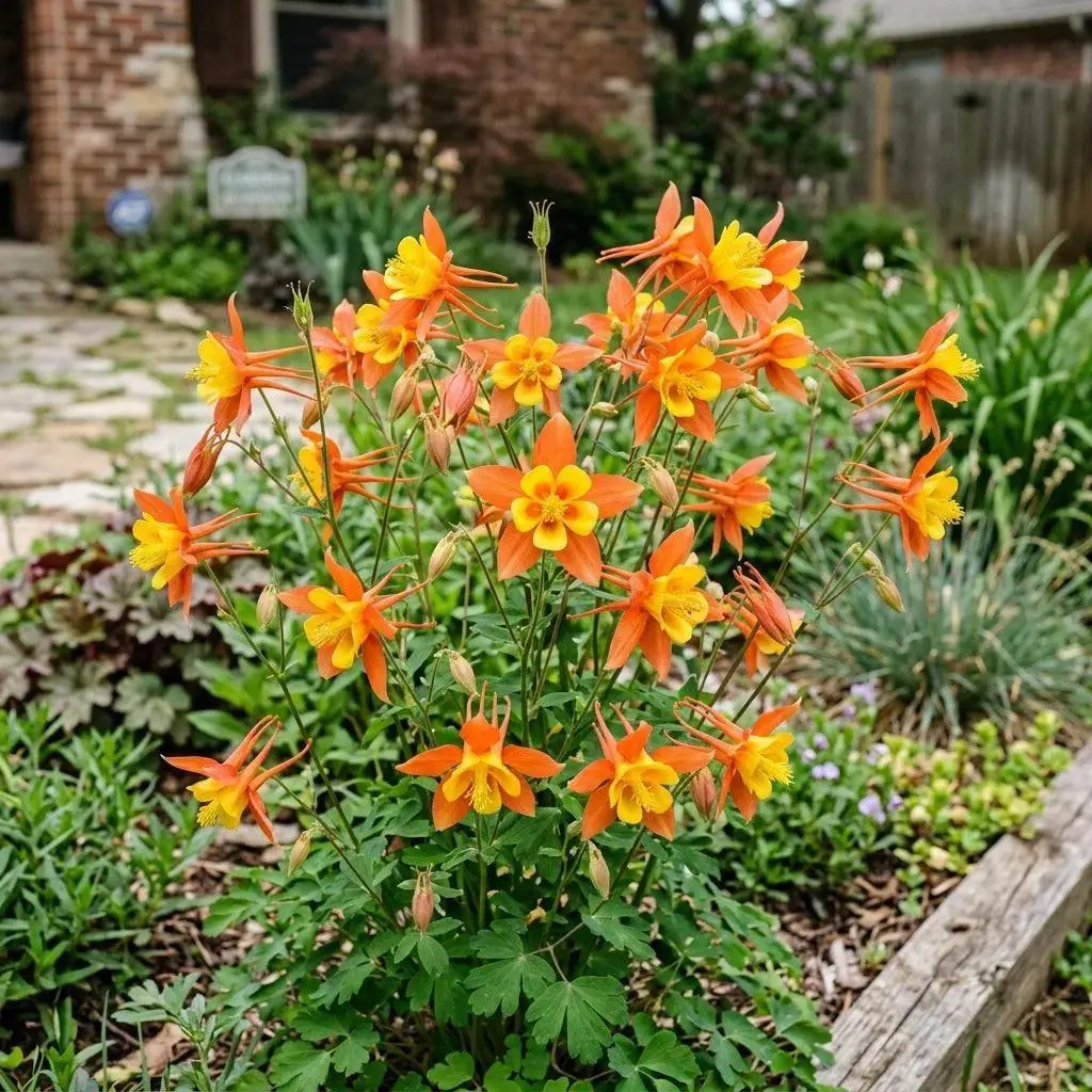 350 Orange Columbine Seeds for Planting - Heirloom Orange Columbine Flower Seeds for Home Garden