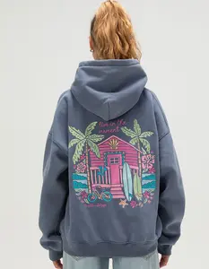 MALIBU SKYYE Live In The Moment Embroidered Womens Hoodie