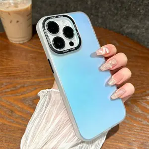 Color-Shift IMD Protective Smartphone Casing - Drop-Protection, Shockproof, Durable Silicone Cover for iPhone 17,16 Pro Max,15,14,13,12,11,X,XS,XS Max - Mobile Phone Accessory
