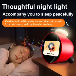 Rechargeable smart electronic alarm clock - multi-functional desktop timepiece with AI intelligent conversation, preventing lateness for work Temperature Display control