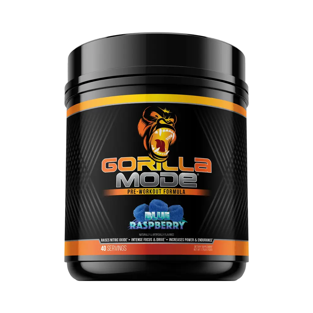 Gorilla Mode Pre-Workout - Massive Pumps, Laser Focus, Energy & Power (40 Servings)