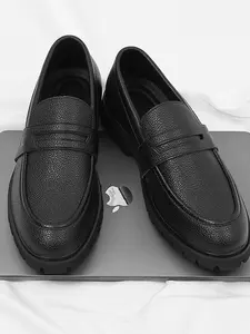 Men's Formal Business Pointed Toe Shoes, Formal Dress Shoes, Office, Fashion Casual Loafers, Simple Men's Shoes with Rubber, Stylish and Comfortable Footwear