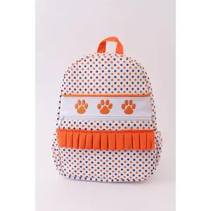 Ruffled Clemson Tiger Backpack