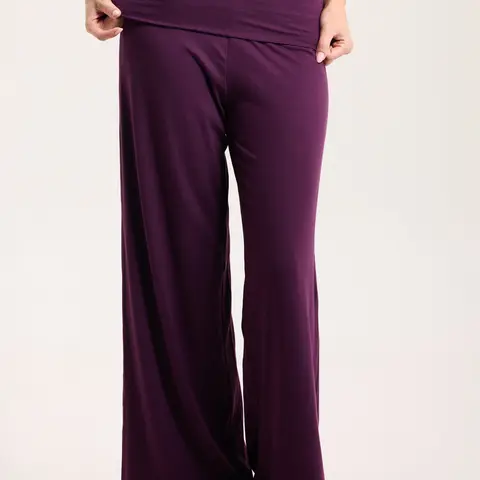 Fold Over Wide Leg Pants