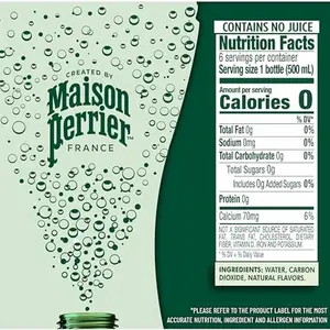 Maison Perrier Forever Lime Flavored Sparkling Water, 16.9 Fl Oz Plastic Water Bottles, 6 Count 101.406 fl oz