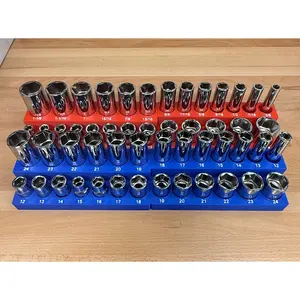 Harbor Freight Icon 1/2&Quot; Chrome Sae + Metric Socket Organizer (Deep & Shallow)