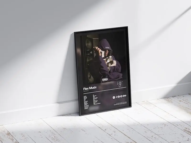 [Sale up to 30%] + [FREE SHIP]+ [NO FRAME] Osamason Poste - Album Wall Cover Art - Underground - Minimal Poster - Dorm Room Decor - Music Lover Gift - Lil O, Flex Musix