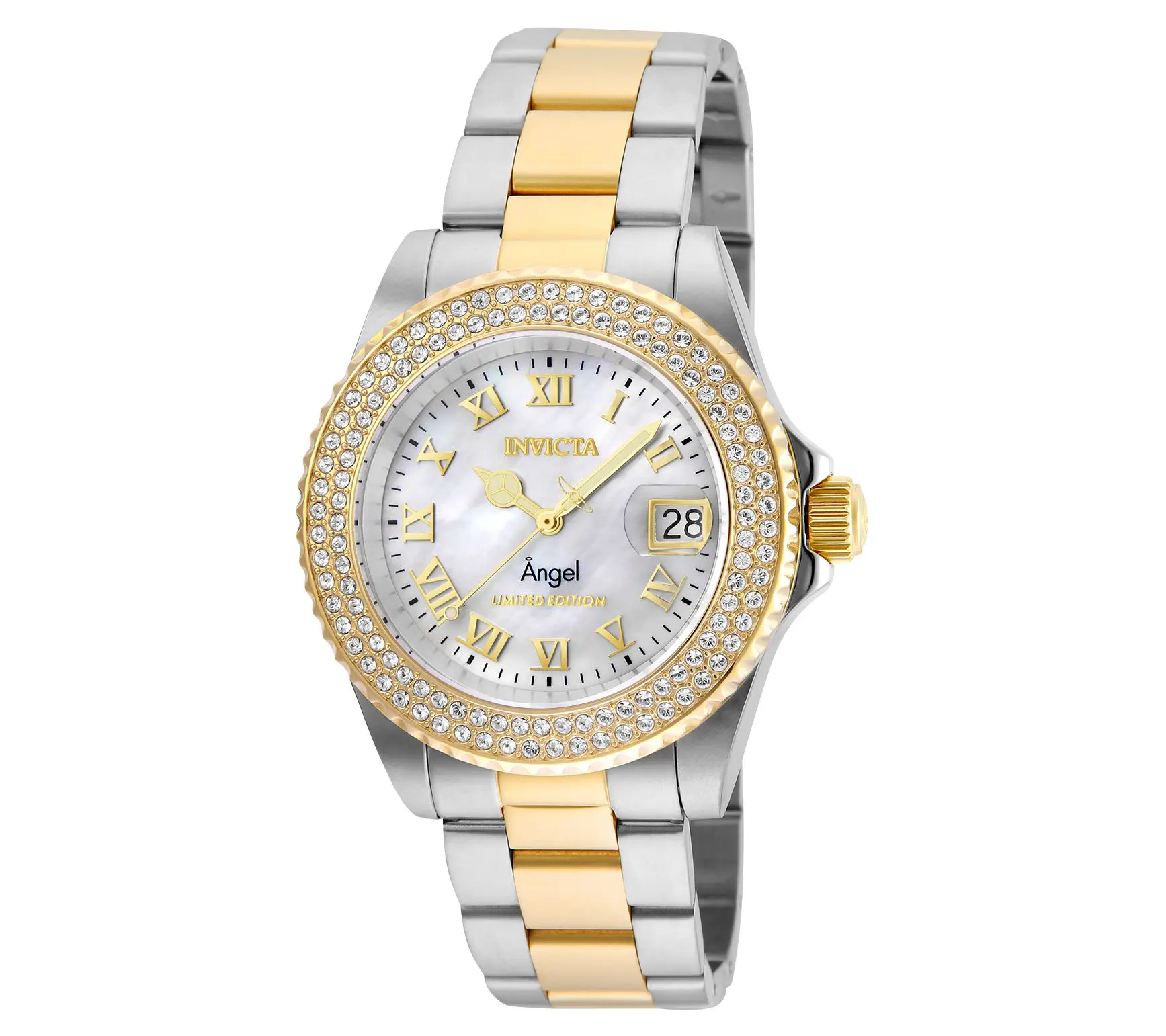 Invicta Women's 40mm Angel Quartz 3-Hand Stainl ess Steel Watc Invicta Women's 40mm Angel Quartz 3-Hand Stainl ess Steel Watc