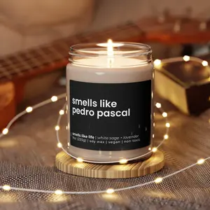 Smells Like Pedro Pascal Candle - Celebrity Inspired, Perfect Gift for Fans, Stylish Home Decor, Unique Vibe