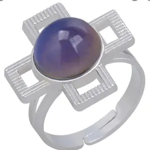 Large cross mood ring changes color according to your mood comes with a gift box color changing chart, and color changing chart decal