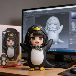 Game Blue Archive Miyo Penguin Suit Figure Statuette Fans Gift