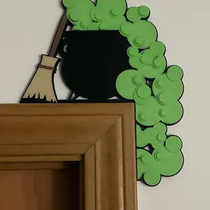 Halloween/Fall Door Trim Decoration 3D Printed   Set Spooky Ornaments