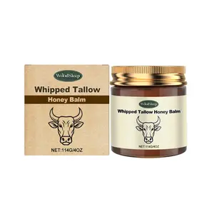 Whipped Grass-Fed Beef Tallow Honey Balm - 4 Oz,Moisturizing Cream for Soft, Smooth Skin - Handmade All-Natural Moisturizer - Lavender,hydrating, comfort, moisture boost cream, luminous firming cream, body care, hydrating dry skin