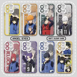 hot blood Anime blue lock New Phone Case For iPhone 17 16 15 14 13 12 11 Mini Pro Max X XR XSMax 6S 6 7 8 Plus SE20 Transparent Cover