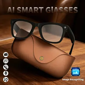 2026 Smart Ai Glasses, 8mp HD Camera, Voice Call, Charging Case, Ai Translation, Mt5 Smart Glasses, Decorative Lens, PC Frame