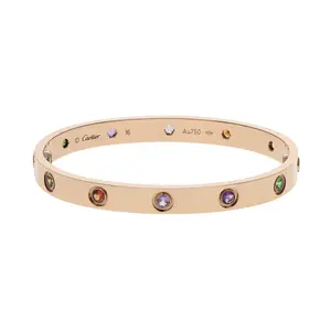 Pre-owned Cartier Love Bangle Bracelet Size 16