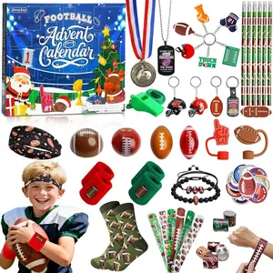 Football Advent Calendar 2025, 24Pcs Football Surprises 24 Days Christmas Advent Calendars Gifts for Kids, Football Game League Rugby Team Arrival Gifts for Boys Teenagers Xmas Gift Set