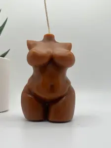 Big Beautiful Woman Female Body Beeswax Candle Unique Shape Functional Decor for Household Use Cozy Eco-Friendly Natural Beeswax Material