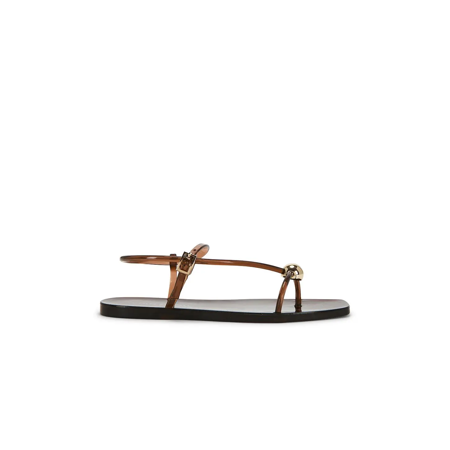 Loeffler Randall Dana Strappy Jelly Sandal in Brown