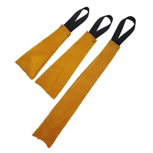 GSS Bite Genuine Leather Rag with Handle – Leather Training Tug for Prey Drive & Grip Work