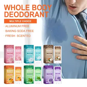 Oceaura Body Deodorant Stick Series Natural Fragrance Body Underarm Sweating Antiperspirant Deodorant Refreshing Portable