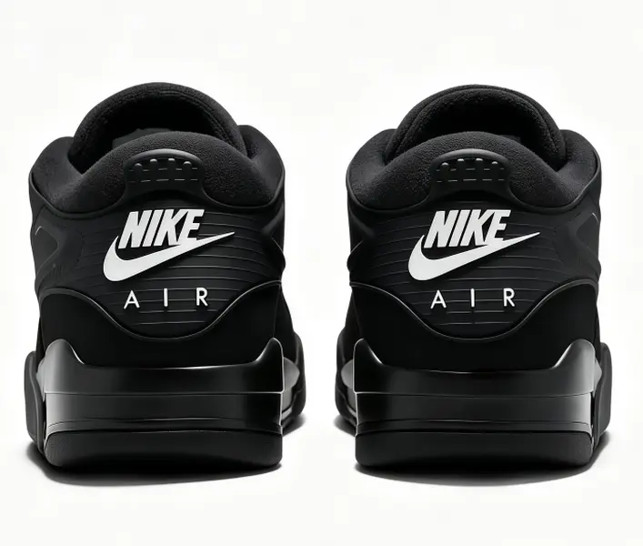 Unisex Retro Low Top Basketball Sneakers All Black Casual Fashion Shoes Breathable Cushioned Street Sports Trainers For Men Women Daily Wear