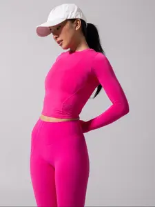 Halo Long Sleeve Baby Tee - Miami Vice