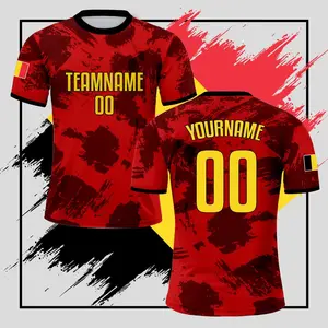 Customized Belgium Soccer Jersey for Fans & Players Personalized Name & Number Uniform Shirt for Men & Women National Team Jersey