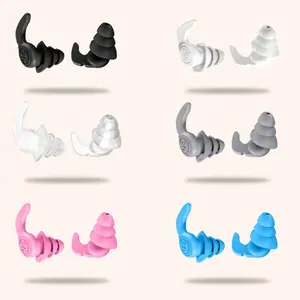 Soft Silicone Earplugs for Sleeping, Comfortable and Reusable with Storage Case, Easy to Clean and Unscented, Ideal for Naps, Travel and Swimming Earplug