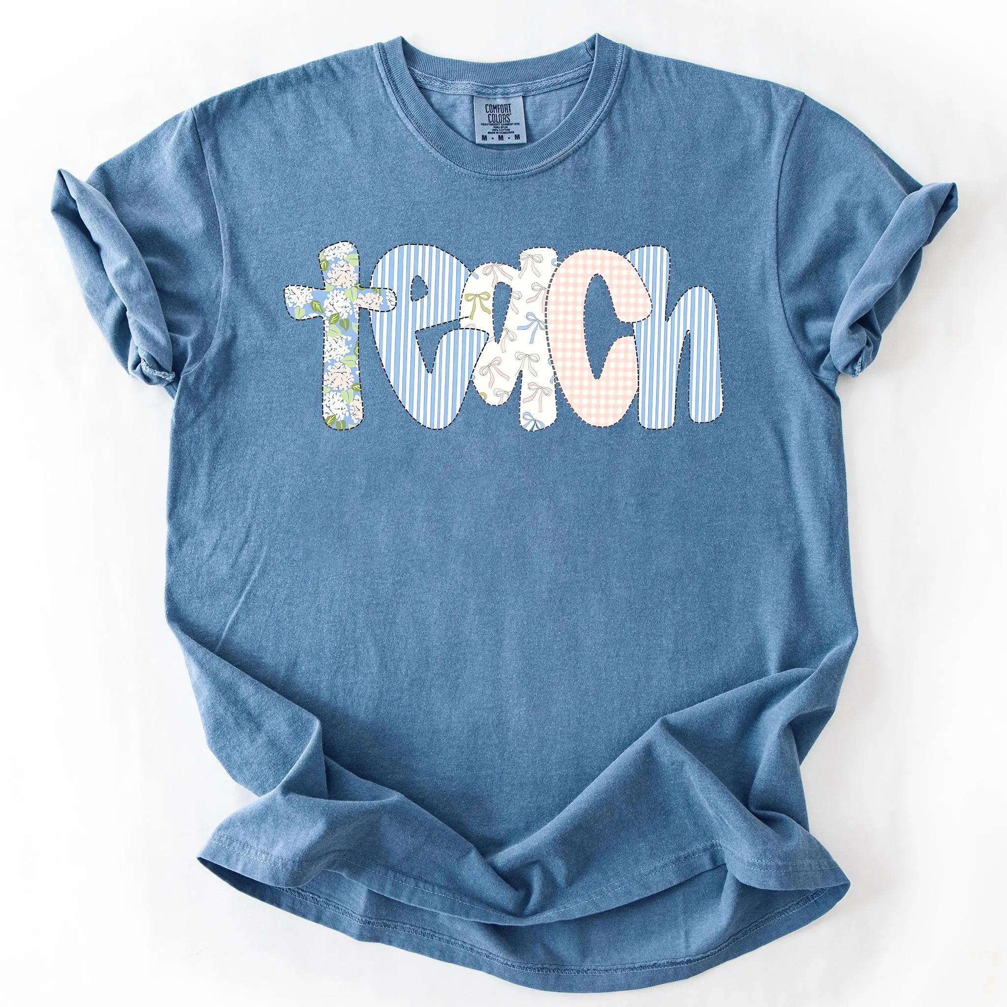 Comfort Colors Teacher TShirt, Teacher T-Shirt, Kindergarten Teacher TShirt, Custom Teacher Tee, Back to School TShirt, Teacher Appreciation Oversized Womenswear