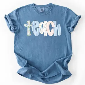 Comfort Colors Teacher TShirt, Teacher T-Shirt, Kindergarten Teacher TShirt, Custom Teacher Tee, Back to School TShirt, Teacher Appreciation Oversized Womenswear
