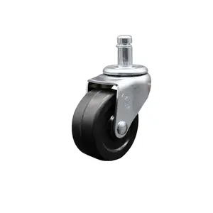 Service Caster SCC-GR05S210-SRS-71678 2 in. Swivel Soft Rubber Caster Wheel & 0.43 in. by 0.875 in. Grip Ring Stem Casters