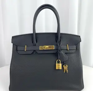 Pre-owned HERMÈS Clemence Birkin 30 Bag