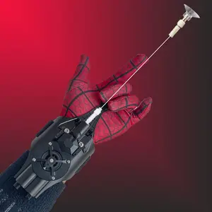 Spider Web Shooter Toy with automatic dereeler, Web Shooters Cool Gadgets Reel-in Real Silk Superhero Role-Play Fun Stuff Toys Great for adults and Kids Indoor-Outdoor Bullet Wristband Launcher