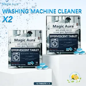 Washing Machine Cleaner Tablets – 24Tablets, 2Year Supply, Concentrated Deep Clean, Works with All Washers Including HE