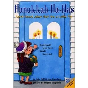 USED-Hanukkah Ha-Has: Knock-Knock Jokes that Are a Latke Fun (Lift-The-Flap Knock-Knock Book) by Katy Hall (Paperback)