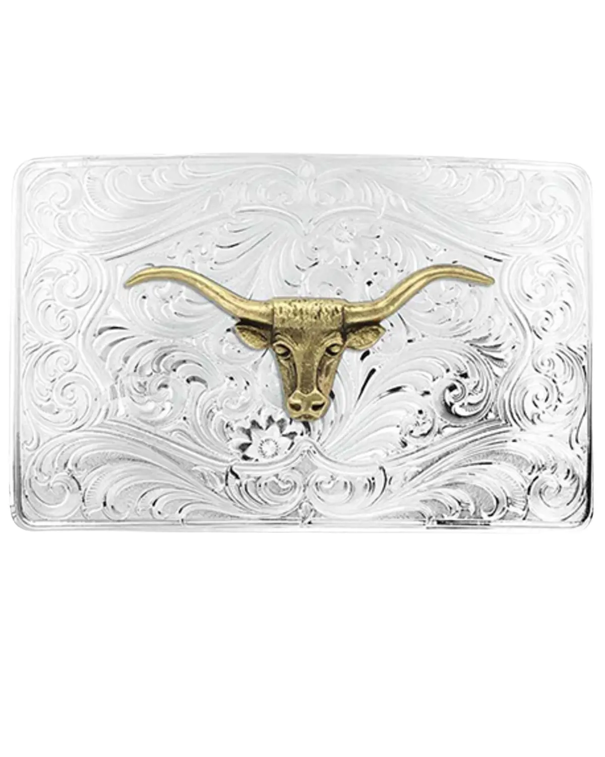 Montana Silversmiths Men's Men'S Longhorn Belt Buckle - 46510-64