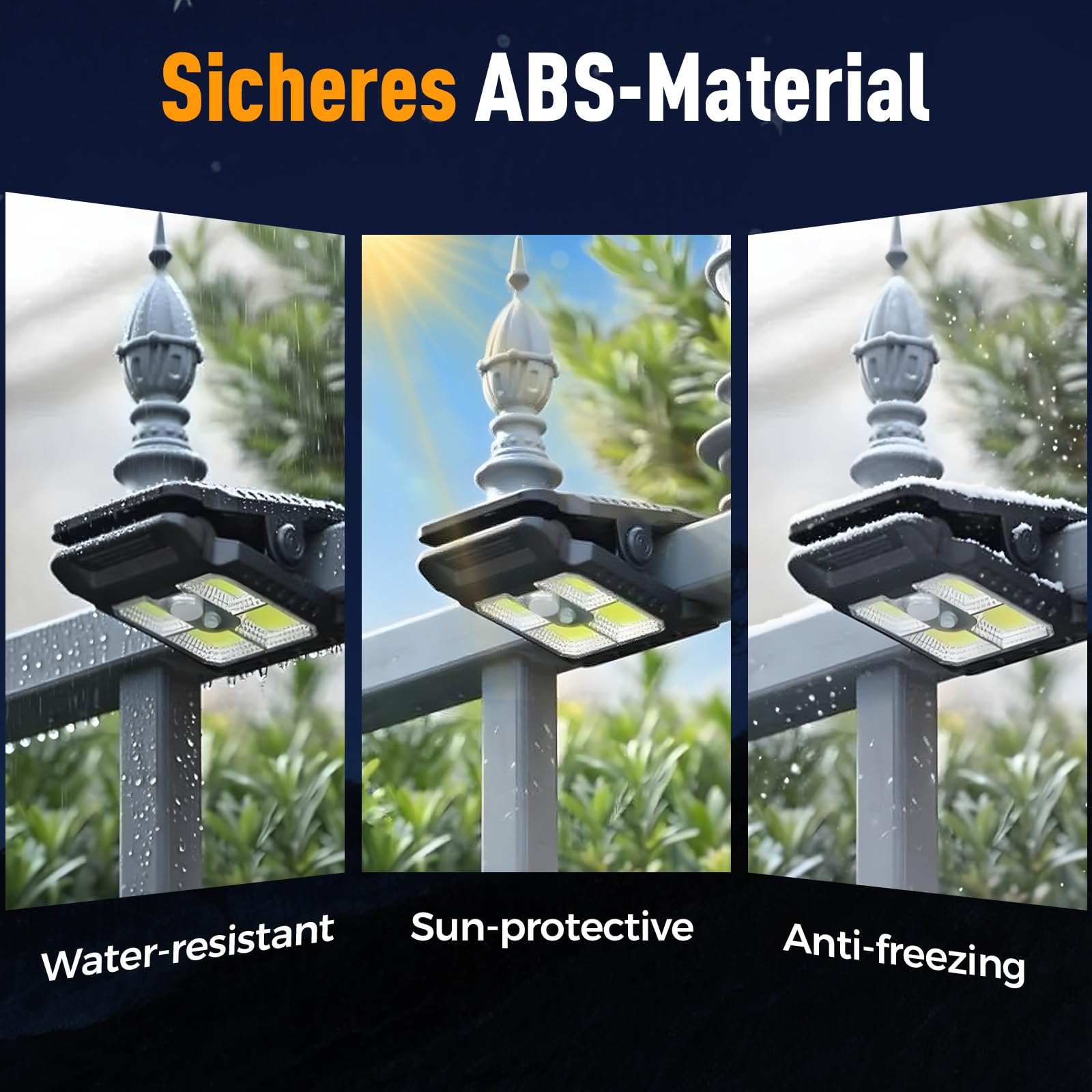 Solar Clip Light with Motion Sensor, 2026 New Portable Outdoor LED Light for Camping, Adjustable Clip On LED Security Lamp for Garden, Fence, Patio, Deck, Garage(2PCS)