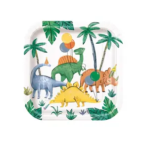 Party Dinosaur Cake Plates