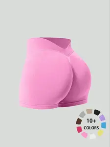 Women's Seamless High-Waisted Yoga Shorts, Stretchy Breathable Gym Running Pants, Casual Sports Wear for All Seasons, Athletic Shorts