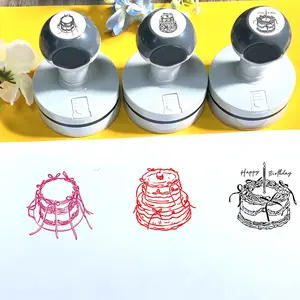 Birthday Cake Themed Light-Sensitive Stamp, Reusable Plastic Material, Ideal for Handmade Cards & Album Decoration, Durable Rubber Seal