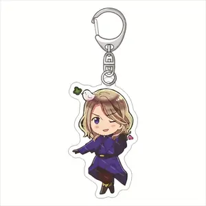 Axis Powers Hetalia Anime Acrylic Keychain Cartoon Figures Wang Yao Rovino Vargas Key Chain Bag Charms Pendant Cosplay Jewelry