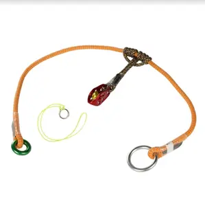 ROPE LOGIC U SAVER KIT 4' (FEET)  SILVER PENSAFE RING, GREEN DMM Ring INCLUDING RED PINTO PULLEY PRUISK 8MM-X-30"