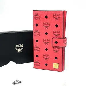 Pre-owned MCM Peach Pink Wallet, SZ85091