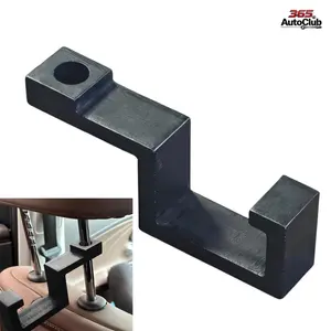 Bamboo Hard Hat Holder for Truck & Car Seatback, Portable Headrest Hard Hat Hook Hanger, Easily Holds Hard Hat & Work Vest (1 Pack)