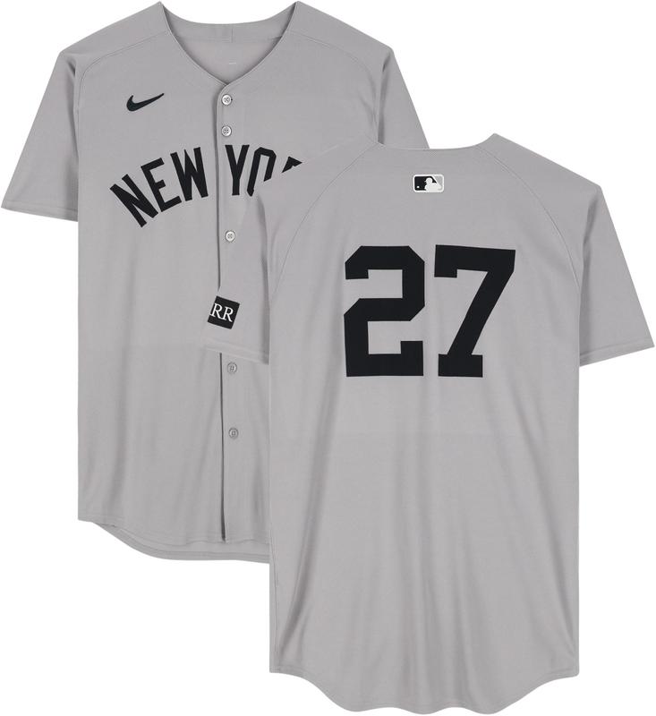 Giancarlo Stanton New York Yankees Game-Used #27 Gray Jersey vs. Toronto Blue Jays on October 4, 2025 - Fanatics Authentic Certified